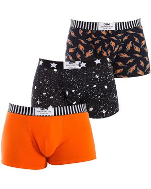 DIM Pack-3 Seamless Fashion Boxers D0C6D - Orange