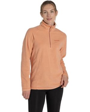 Craghoppers Miska Vi Half Zip Micro Fleece Midlayer Top Cwa265 - Natural