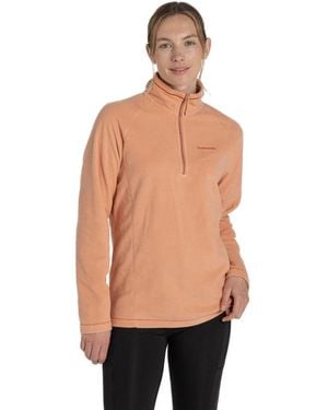 Craghoppers Miska Vi Half Zip Micro Fleece Midlayer Top Cwa265 - Natural