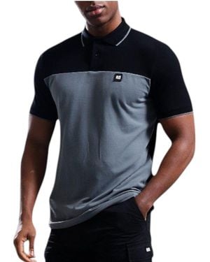 Weekend Offender Polo Shirt Lario Summer Wear Casual Cotton Tops - Blue
