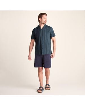 TOG24 Boldon 100% Cotton Supersoft Short Sleeve Shirt - Blue