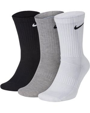Nike Everyday Cushion Crew Training Socks (3 Pairs) - Black