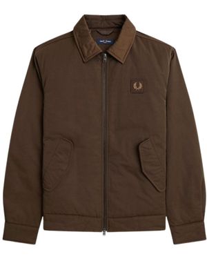 Fred Perry Burnt Tobacco Suited Ip Through Jacket - Brown