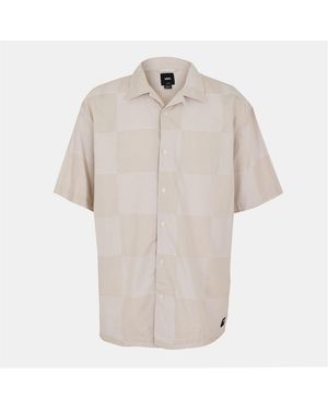 Vans Kessler Checkerboard Regular Fit Short Sleeve Shirt - White