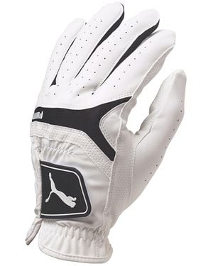 PUMA Sport Performance Left Hand Leather Golf Glove Nylon - White