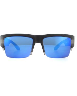 Spy Sunglasses Cyrus 50/50 6700000000060 Matte Ice Hd Plus With Dark Spectra Mirror - Blue