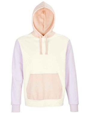 Sol's Adult Collins Contrast Organic Hoodie (Off) - Natural