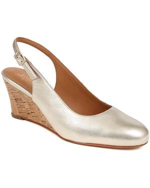 Jones Bootmaker Zahra Leather Wedges - Metallic