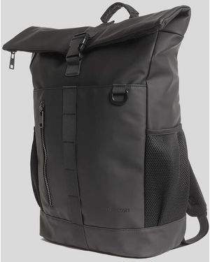 Lyle & Scott Water Resistant Rolltop Backpack - Black