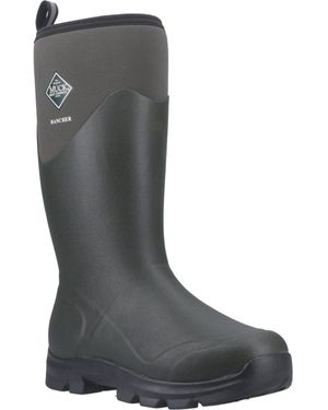 Muck Boot Rancher Rubber Dusty/ Winter Knee High - Black