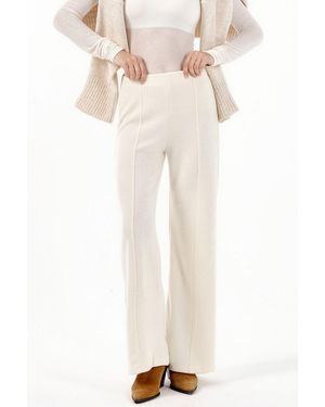 Busem Cotton-Blend Trousers - Natural