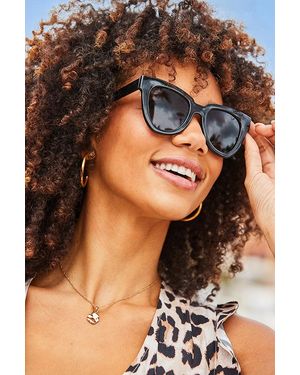 Sosandar Soft Winged Sunglasses - Brown