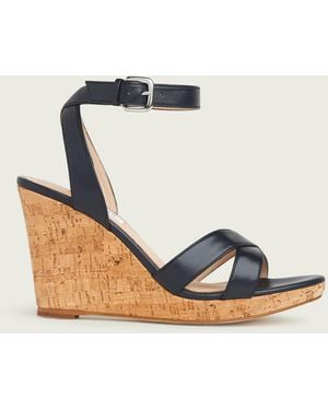 LK Bennett Overana Sandal, Leather - Blue