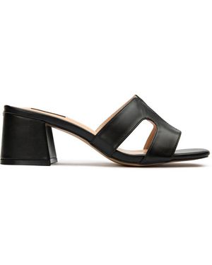 V.Gan Vegan Bok Mule Heel Sandals - Black