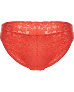 Wolford Bikinibroekjes Met Kant En Middelhoge Taille Voor - Rood