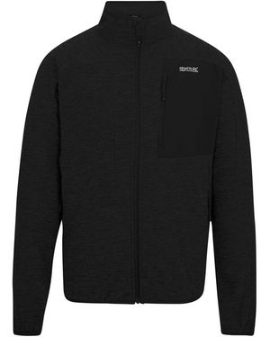 Regatta Scaris Full Zip Fleece Jacket (Ash) - Black
