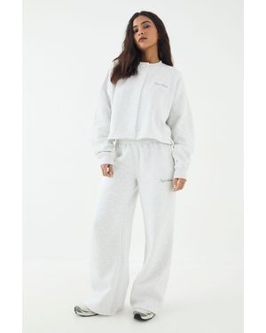 DSGN Studio Script Straight Leg Jogger - White