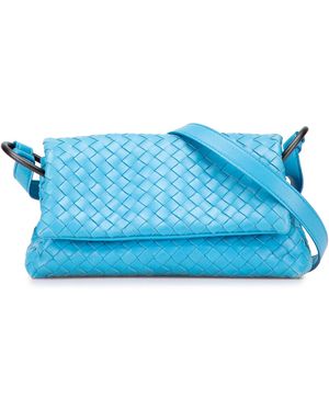 Bottega Veneta Teen Pouch Crossbody Bag - Blue
