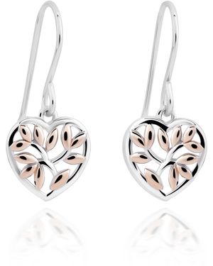 Orphelia 'Afia' 925 Sterling Drop Earrings - Metallic