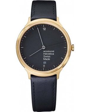 Mondaine Mh1-L2221-Lb Helvetica Watch - Blue