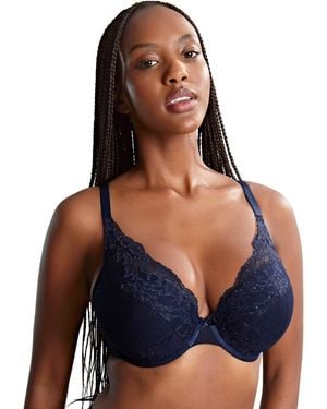 Panache Ana High Apex Plunge Bra - Blue