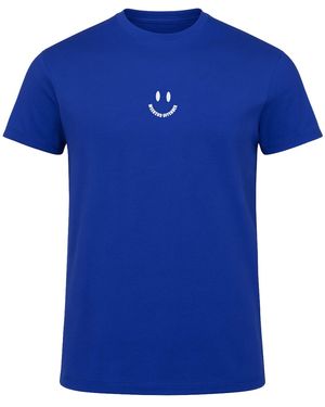 Weekend Offender Smile T-Shirt Cotton - Blue