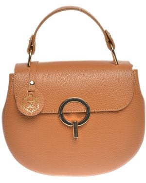Luisa Vannini Bruin Rundleer Tas