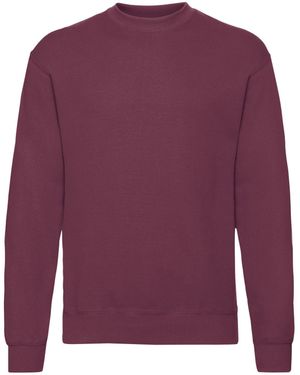 Fruit Of The Loom Classic 80/20 Set-In Sweatshirt () - Purple