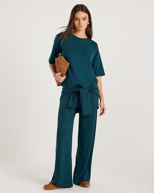 River Island Joggers Premium Wide Leg - Blue