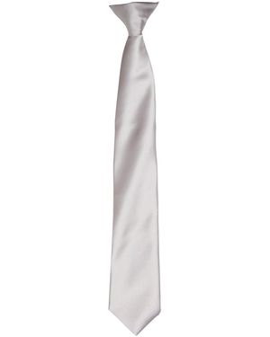PREMIER Adult Satin Tie - White