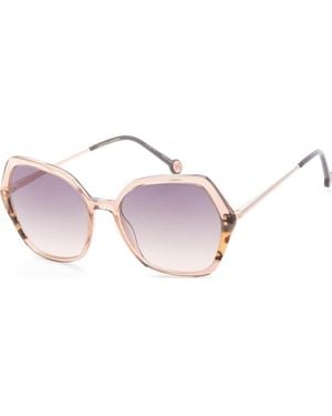 Carolina Herrera 55Mm Peach Havana Sunglasses Her0185-S-L93-55 - Pink