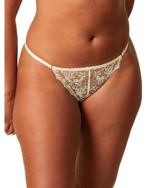 Gossard Lacage Thong - Brown
