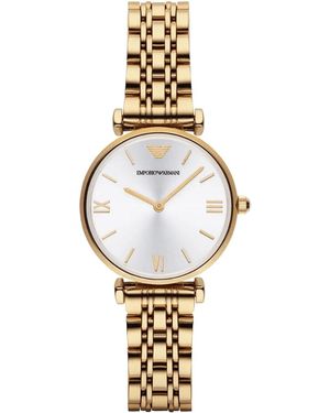 Emporio Armani Ar1877 Gianni T-Bar Ladies Watch 32 Mm Stainless Steel - Metallic