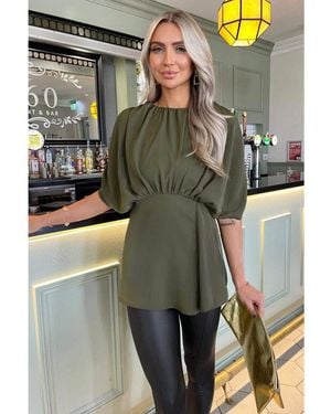 AX Paris Batwing Sleeve Top - Green