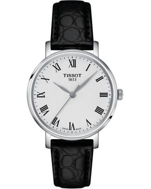 Tissot Everytime Watch T1432101603300 Leather - Metallic