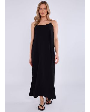 Gini London Strappy Cross Back Airflow Oversized Dress - Blue