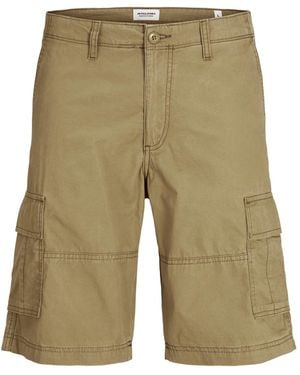 Jack & Jones Shorts Summer Cotton Cargo Combat - Green