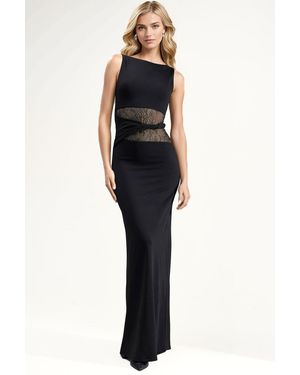Hiccup Lace Cut-Out Detailed Maxi Dress - Blue