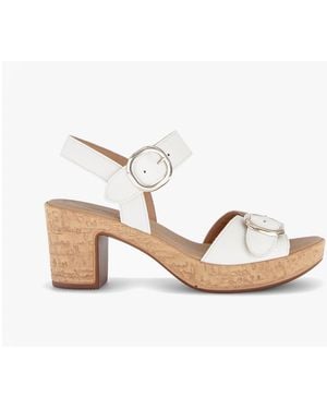 Gabor Fantastica Ankle Strap Sandals Leather - White