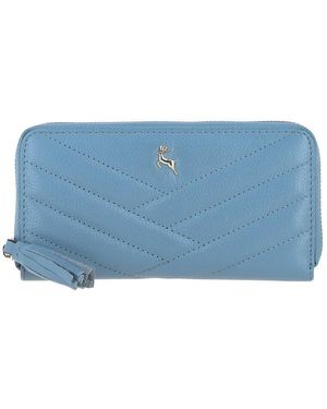 Ashwood Leather 'Seraphina' Real Purse With Rfid-Protection - Blue