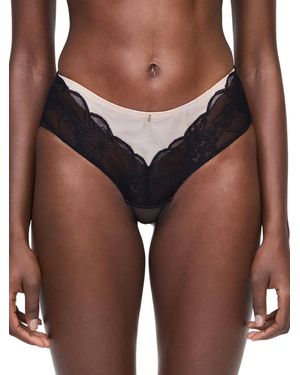 Chantelle Midnight Flowers Shorty - Brown