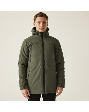 Regatta Larrick Waterproof Insulated Hooded Outdoor Walking Jacket - Green