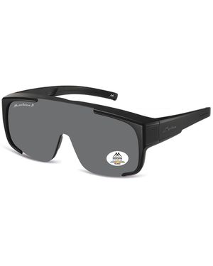 Montana Shield Fit Over Matte Smoke Polarized Fo9 - Black