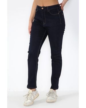 MYT Ladies Magic Shaping High Waisted Straight Leg Jeans - Blue