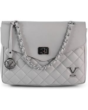 Versace 19.69 Abbigliamento Sportivo Quilted Leather Chain Shoulder Bag - Grey