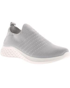 FOCUS BY SHANI Slip On Trainers Maeve Chunky Lightweight Textile - Black