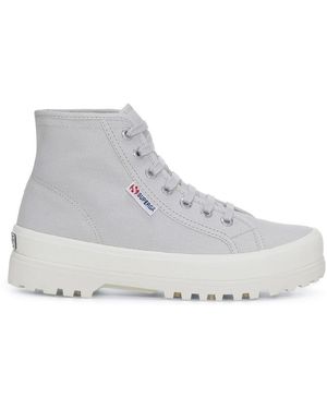 Superga Ladies 2341 Cotu Alpina High Tops /Avorio) - Grey