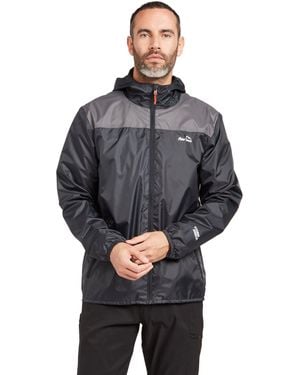Peter Storm Cyclone Lightweight Waterproof Jacket With Fitted Hood, Hiking Raincoat - Grey