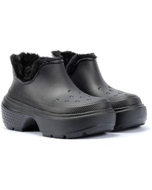Crocs™ Stomp Lined Shorty Boots - Black