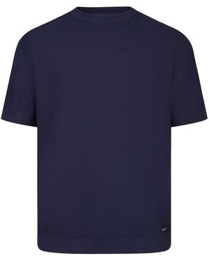 Luke 1977 Ford Knitted Cotton T-Shirt - Blue